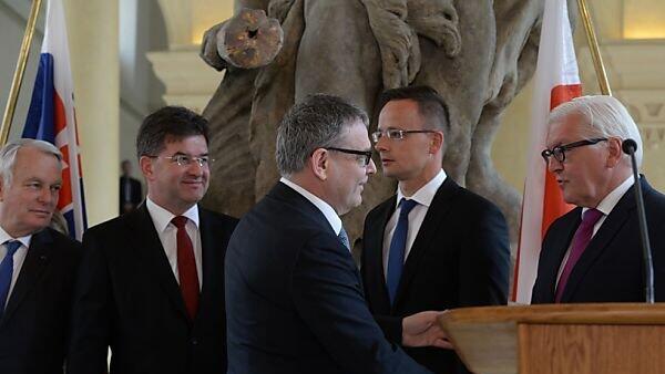 Treffen der Visegrad-Gruppe in Prag