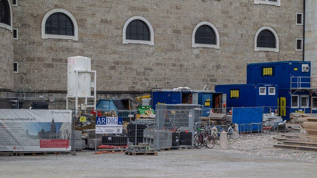 Bauarbeiten am Residenzplatz