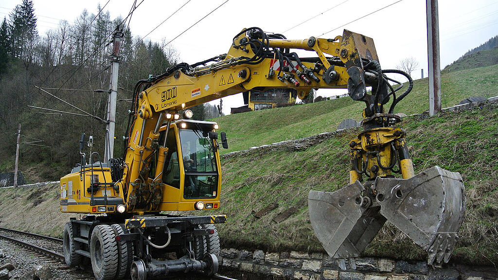 Bauarbeiten an Tauernstrecke im Pongau
