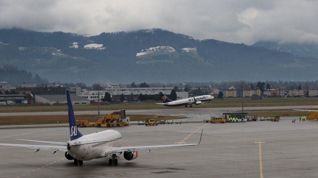 Hochbetrieb am Salzburger Flughafen