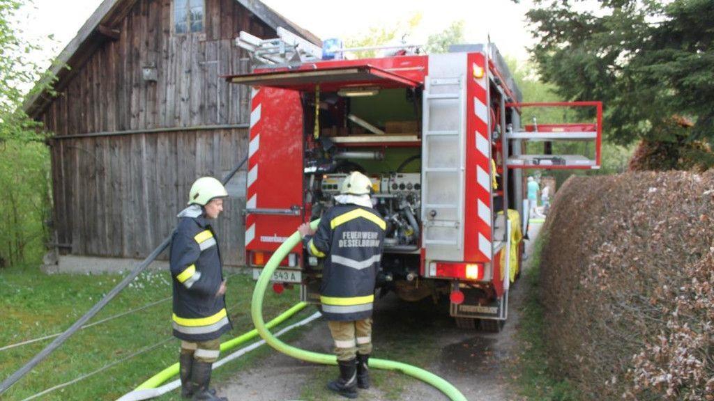 Böschungsbrand in Traunfall