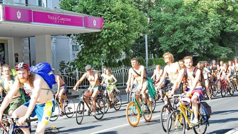 World Naked Bike Ride in Salzburg