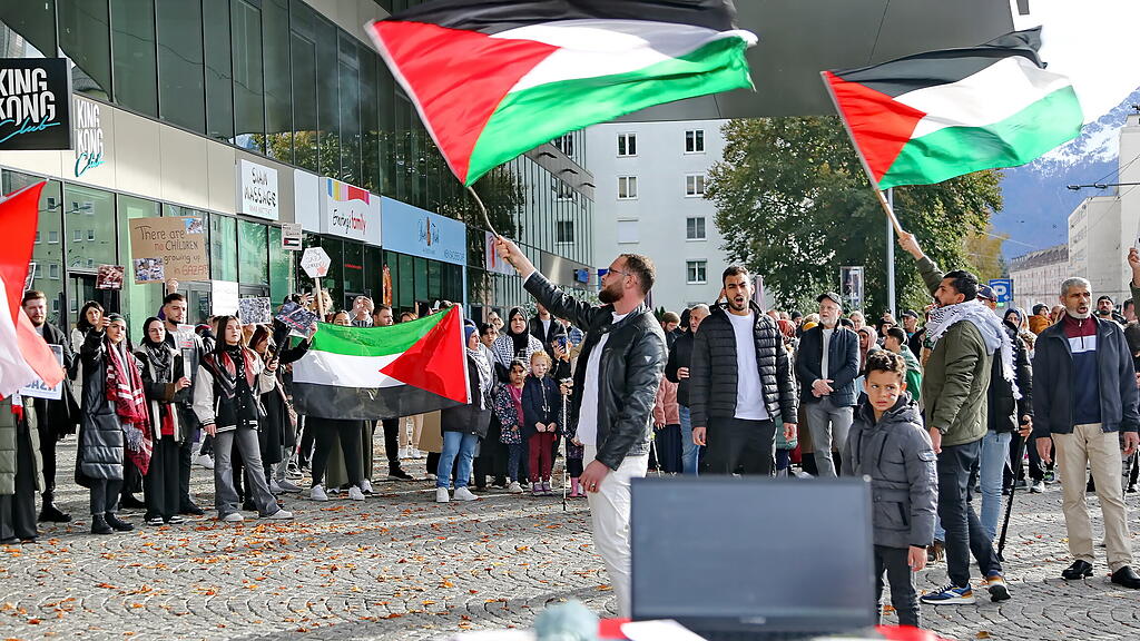 Zweite Palästina-Demo in Salzburg