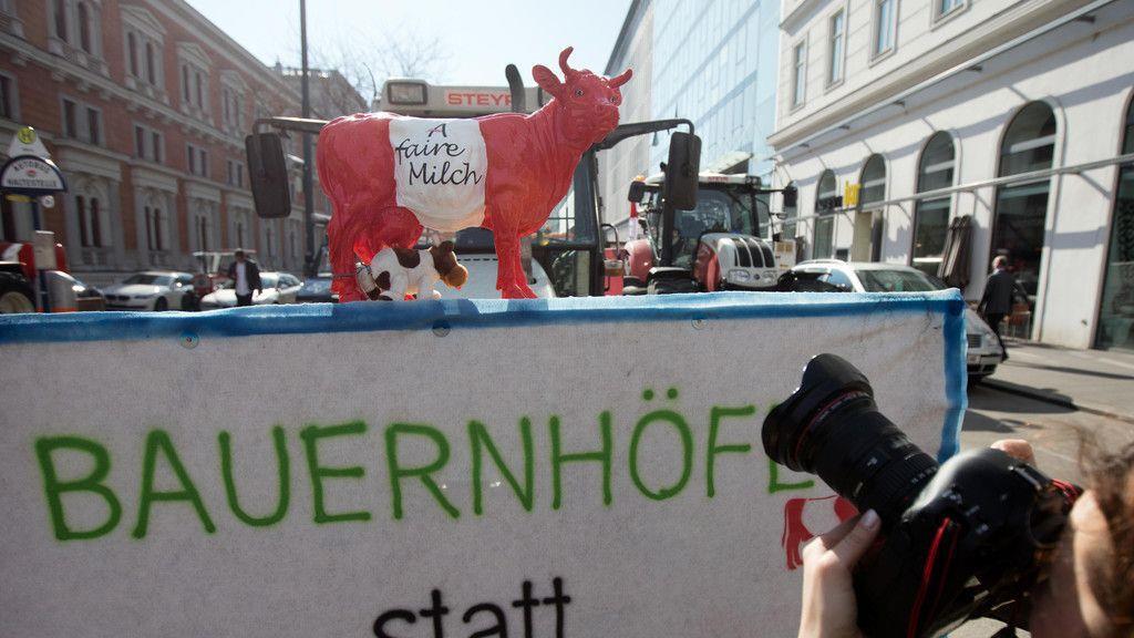 IG-Milch-Proteste in Wien