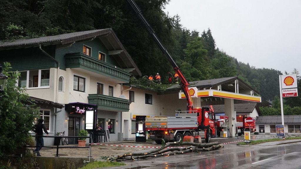 Unwetter in Großgmain