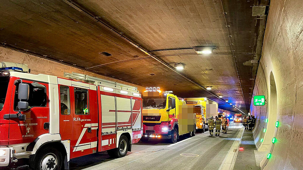 Lkw-Brand im Katschbergtunnel