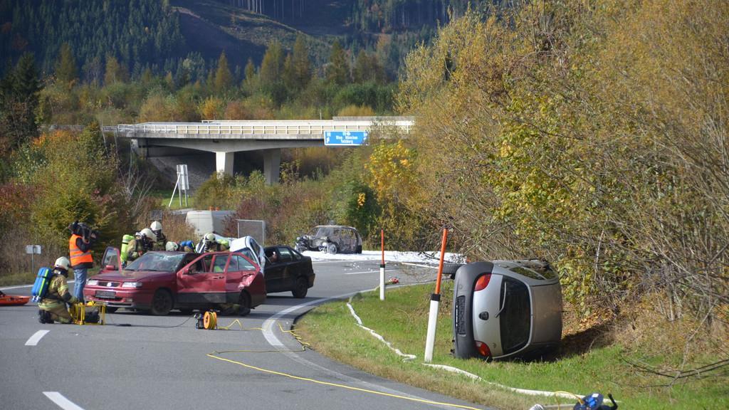 Gefahrgutübung auf der Tauernautobahn I