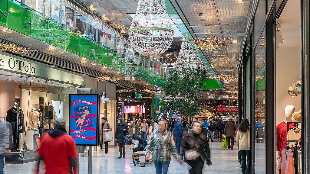 Weihnachtsshopping im Europark