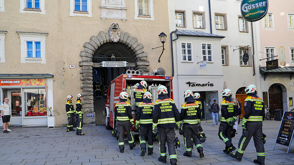 Übung Berufsfeuerwehr Kapuzinerberg