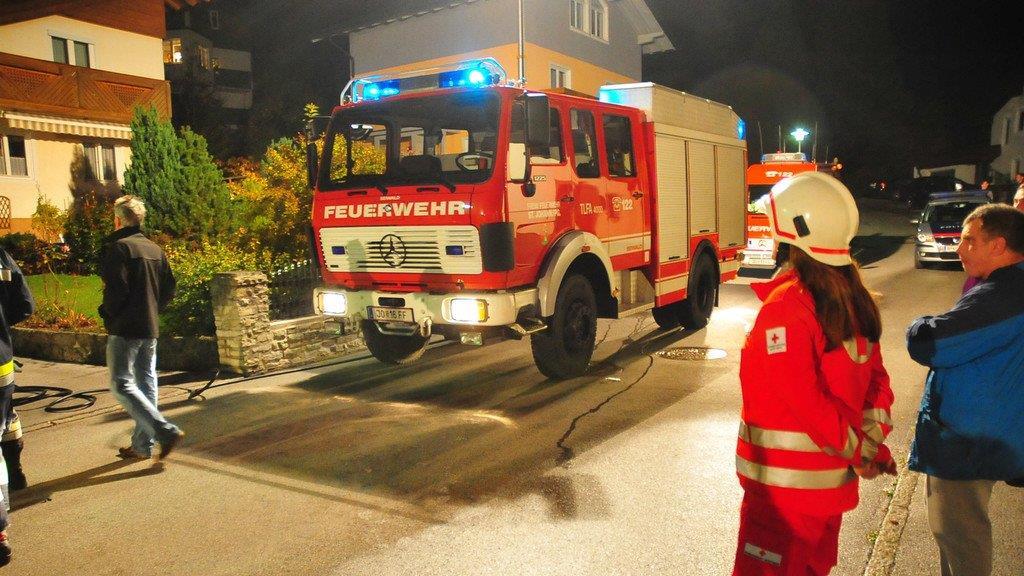 Fernseher in Flammen