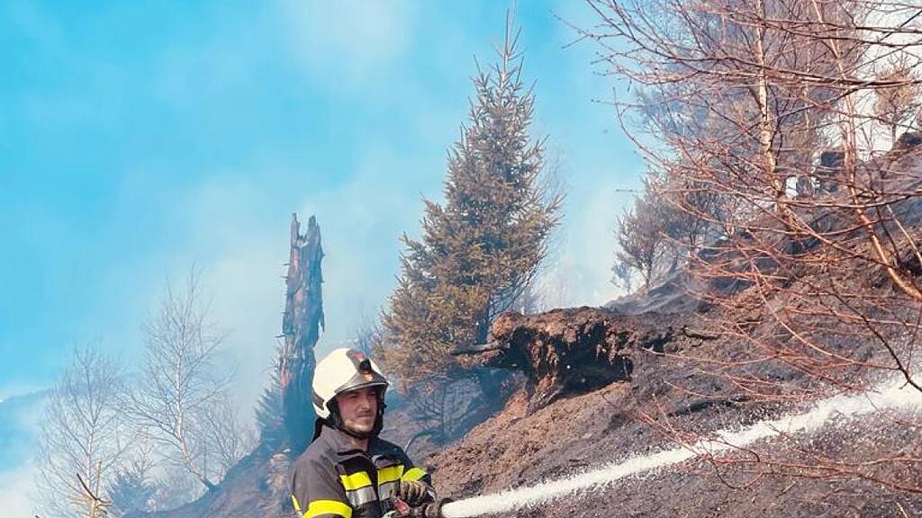 Vor genau zwei Wochen hatte es bereits am Burgstallberg gebrannt
