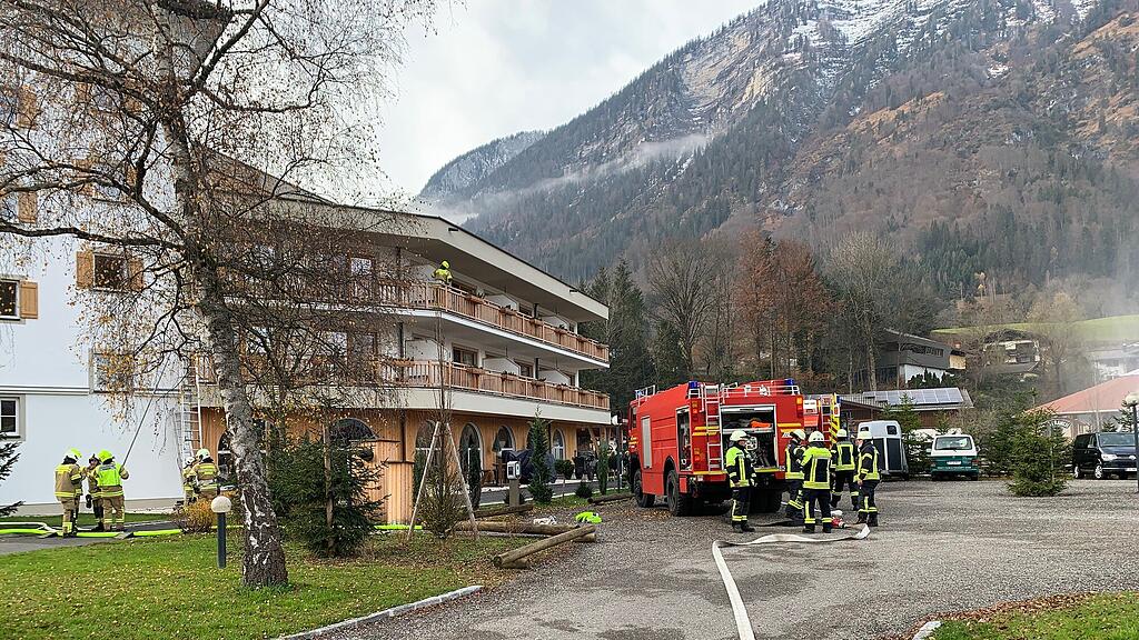 Einsatzübung Saalachtaler Feuerwehren
