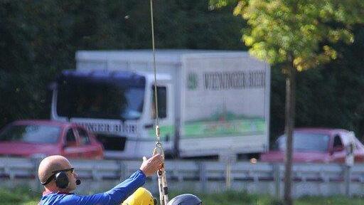 Bilder der Heli-Bergung