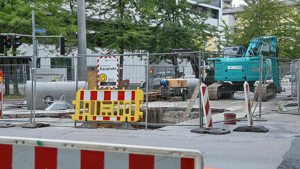 Straßensperren rund um Großbaustelle in Salzburg-Lehen