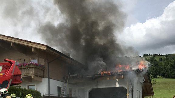Photovoltaik-Anlage in Mittersill in Brand