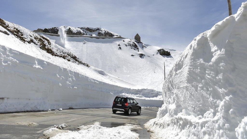 Schneeräumung am Großglockner