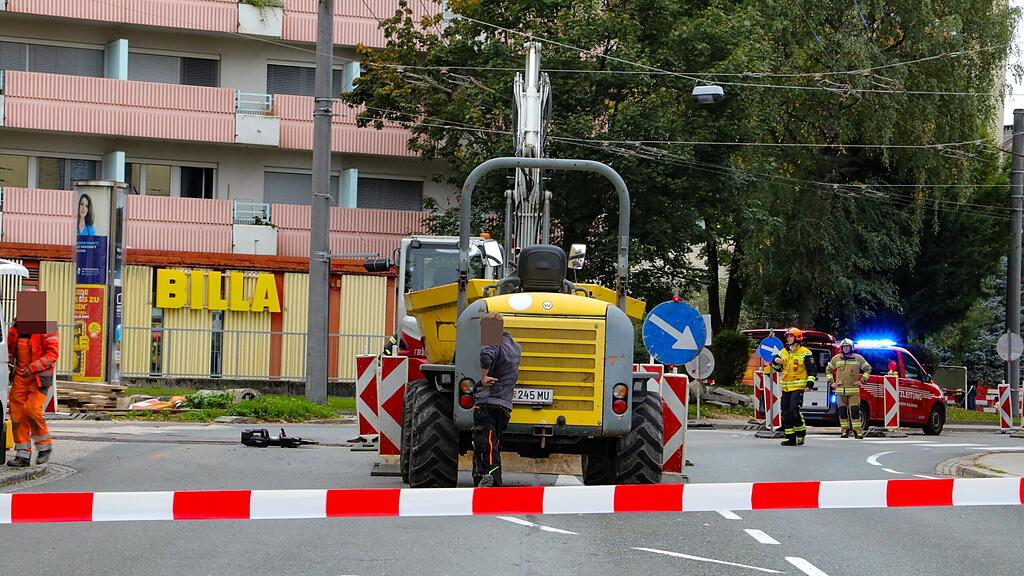 Gasleitung in Salzburg-Lehen beschädigt