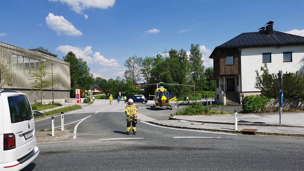 Motorrad contra Moped in Eugendorf