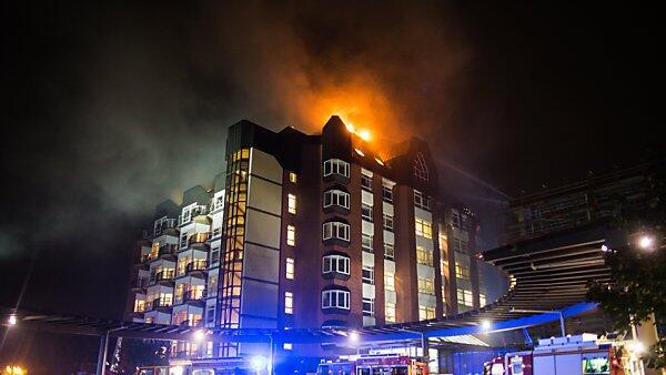 Brand im Krankenhaus Bergmannsheil in Bochum