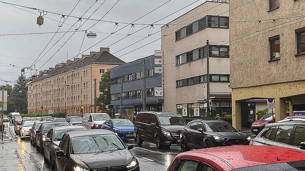 Stau Salzburg Stadt