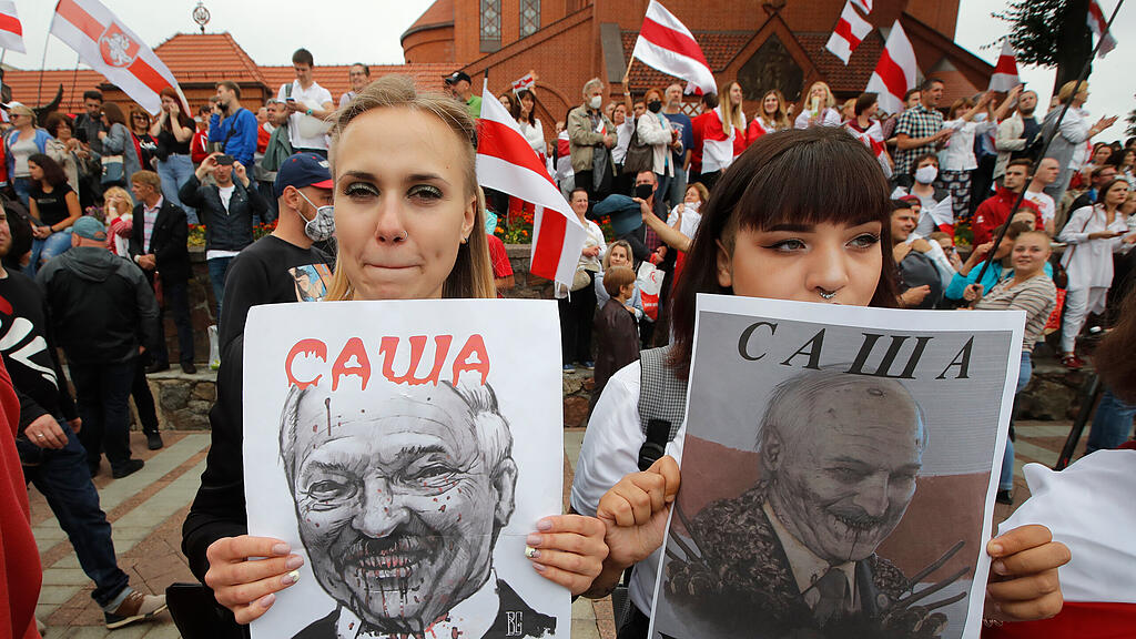 Massenprotest in Minsk