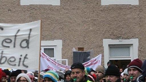 Protestmarsch zum Chiemseehof