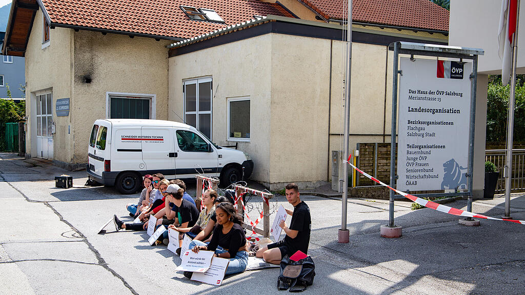 JUSOS Sitzstreik