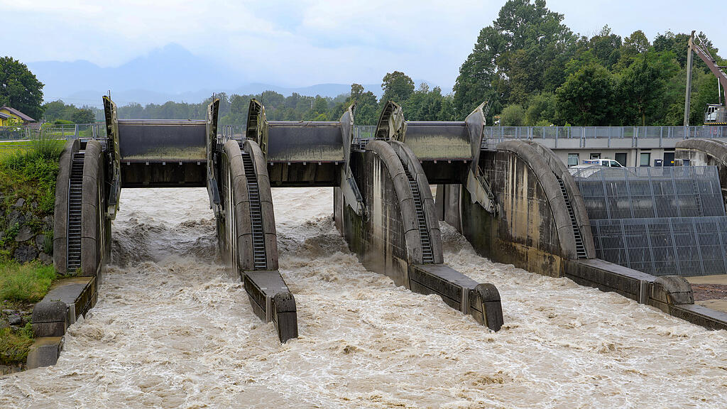 Hochwasser Saalach
