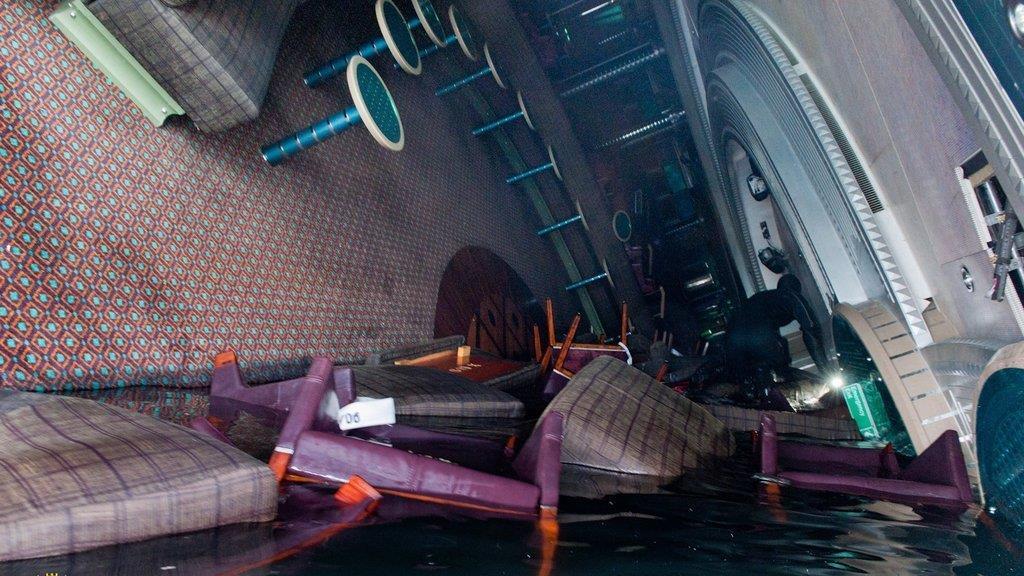 Costa Concordia: Bilder aus dem Inneren
