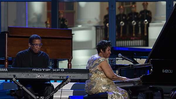 Herbie Hancock und Aretha Franklin performen im Weißen Haus