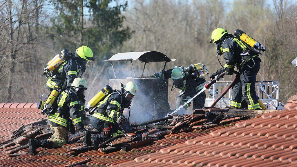 Dachstuhlbrand in Bad Reichenhall