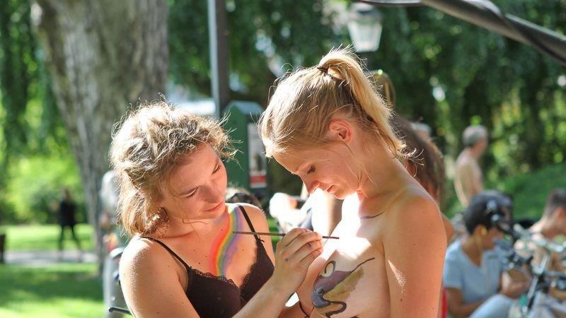 World Naked Bike Ride in Salzburg