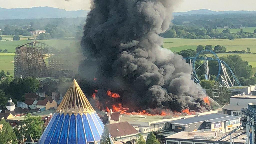 Großbrand im Europapark