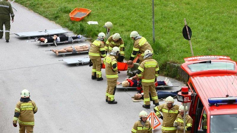 Großübung in Elsbethen