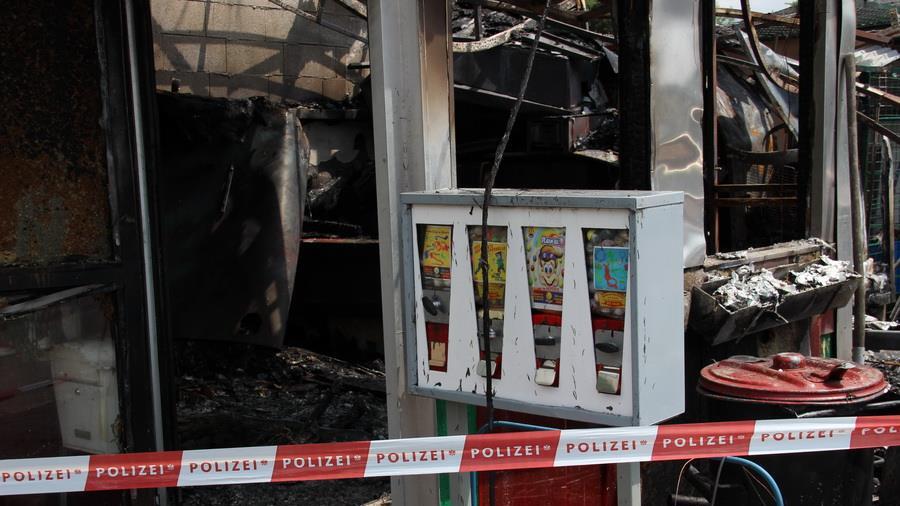 Kebap-Stand ausgebrannt