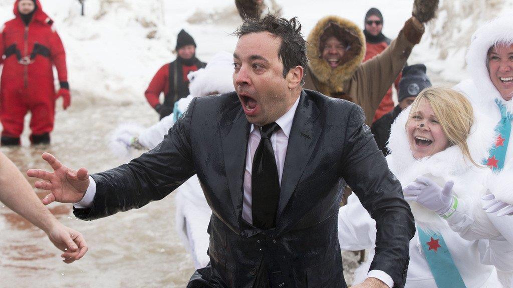 Jimmy Fallon Eis-Schwimmen