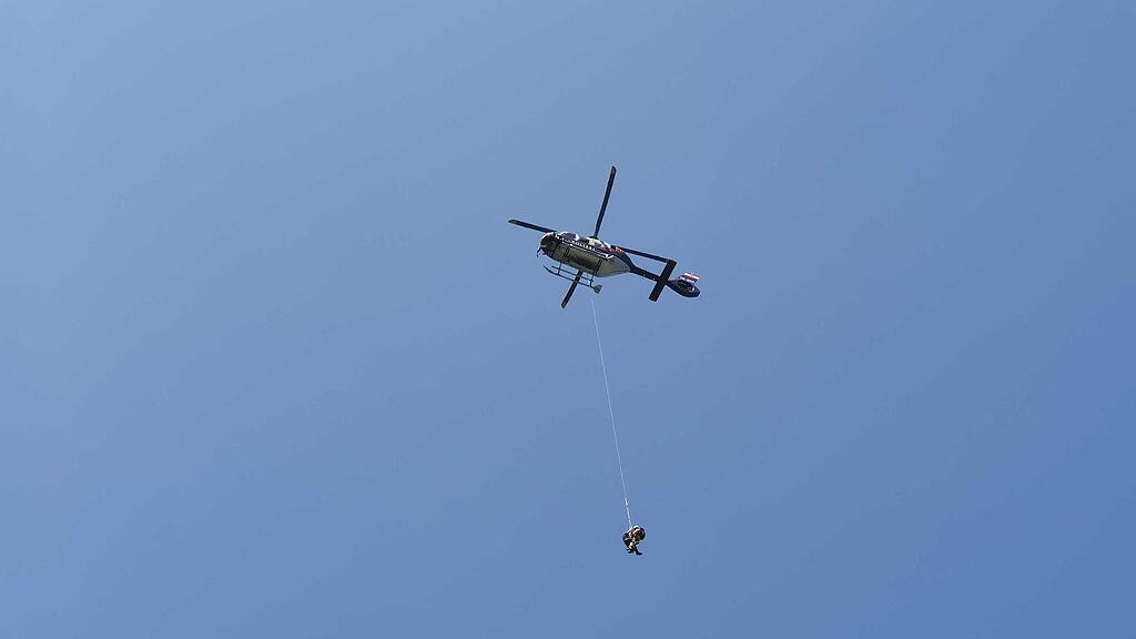 Waldbrand in der Eisenau nahe Mondsee
