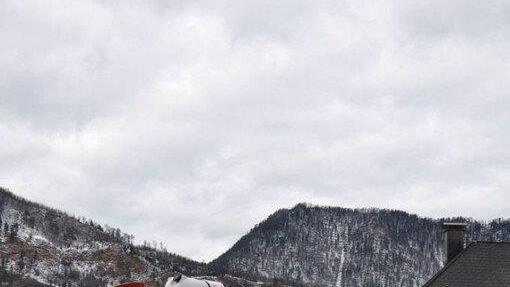 Bilder der Löscharbeiten in Ebensee