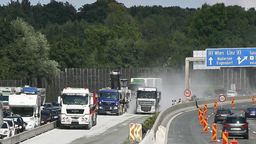 Baustelle auf A1 bringt Chaos