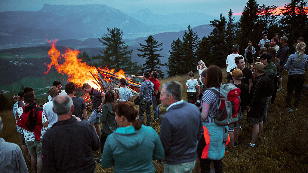 Sonnwendfeuerbrennen Spielberg