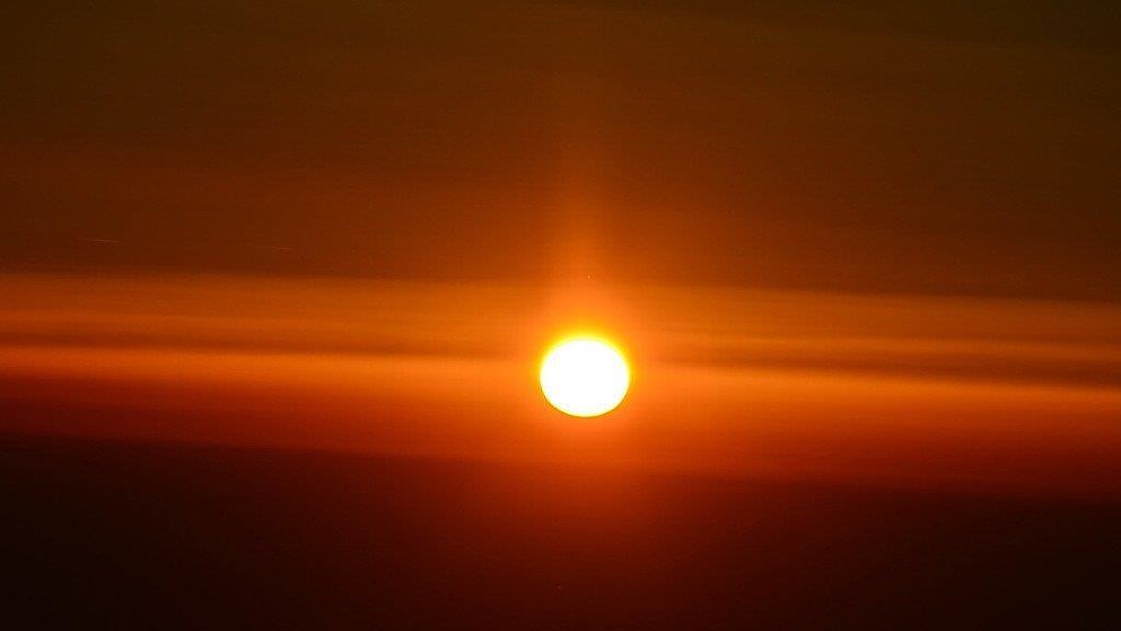Traum-Sonnenuntergang