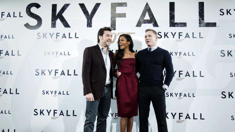 Javier Bardem, Naomie Harris und Daniel Craig bei der Premiere in Madrid