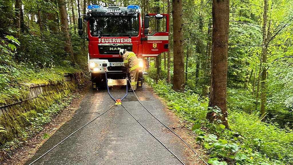 Lkw-Bergung in Thalgau