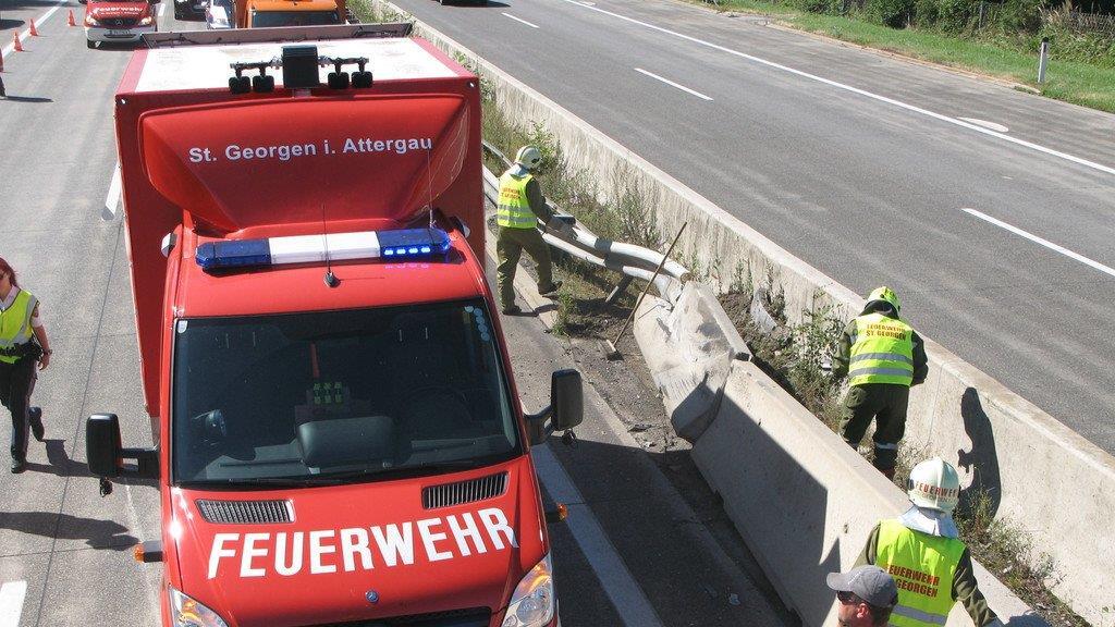 Bilder der Unfallstelle auf der A1