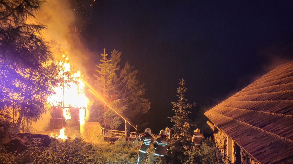 Brand Almhütte Muhr