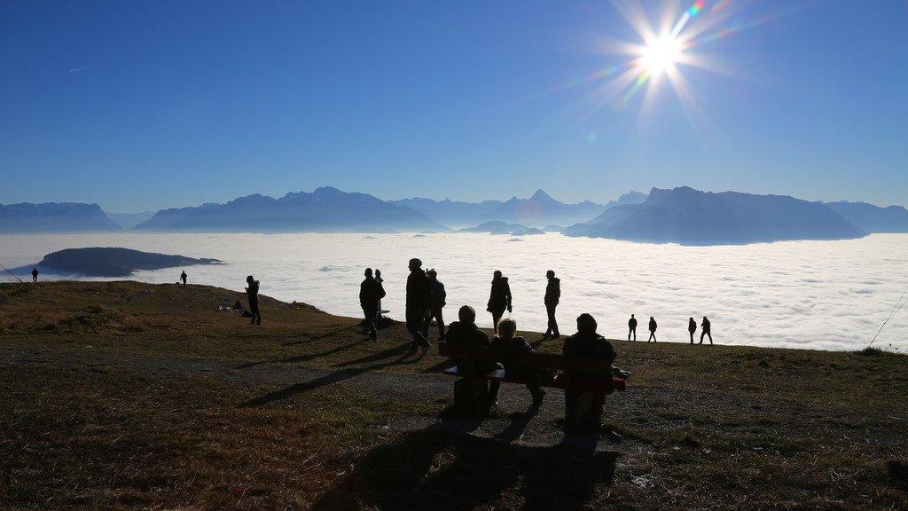 Sonne tanken am Gaisberg