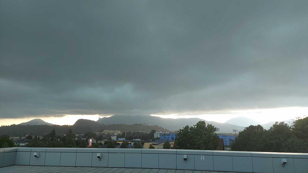 Gewitter über Salzburg
