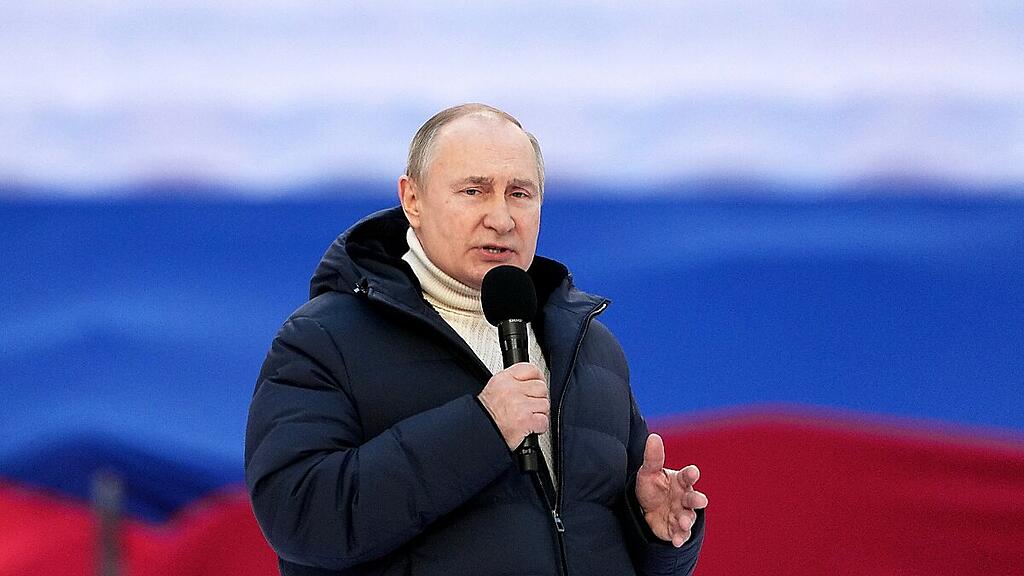 Putin sprach vor seinen Anhängern