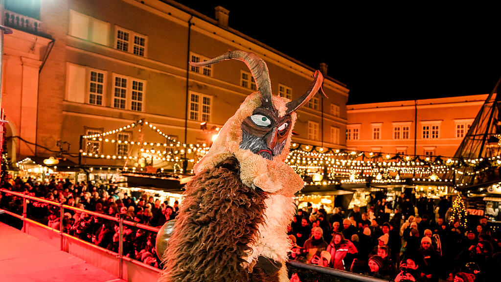 Der Krampuslauf am Christkindlmarkt