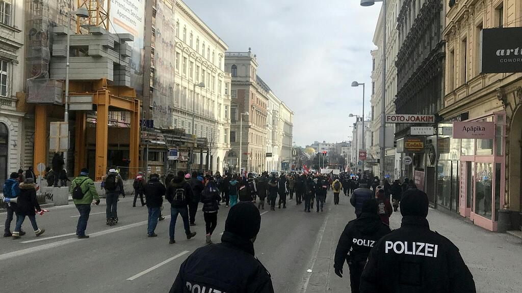 Corona-Demo in Wien